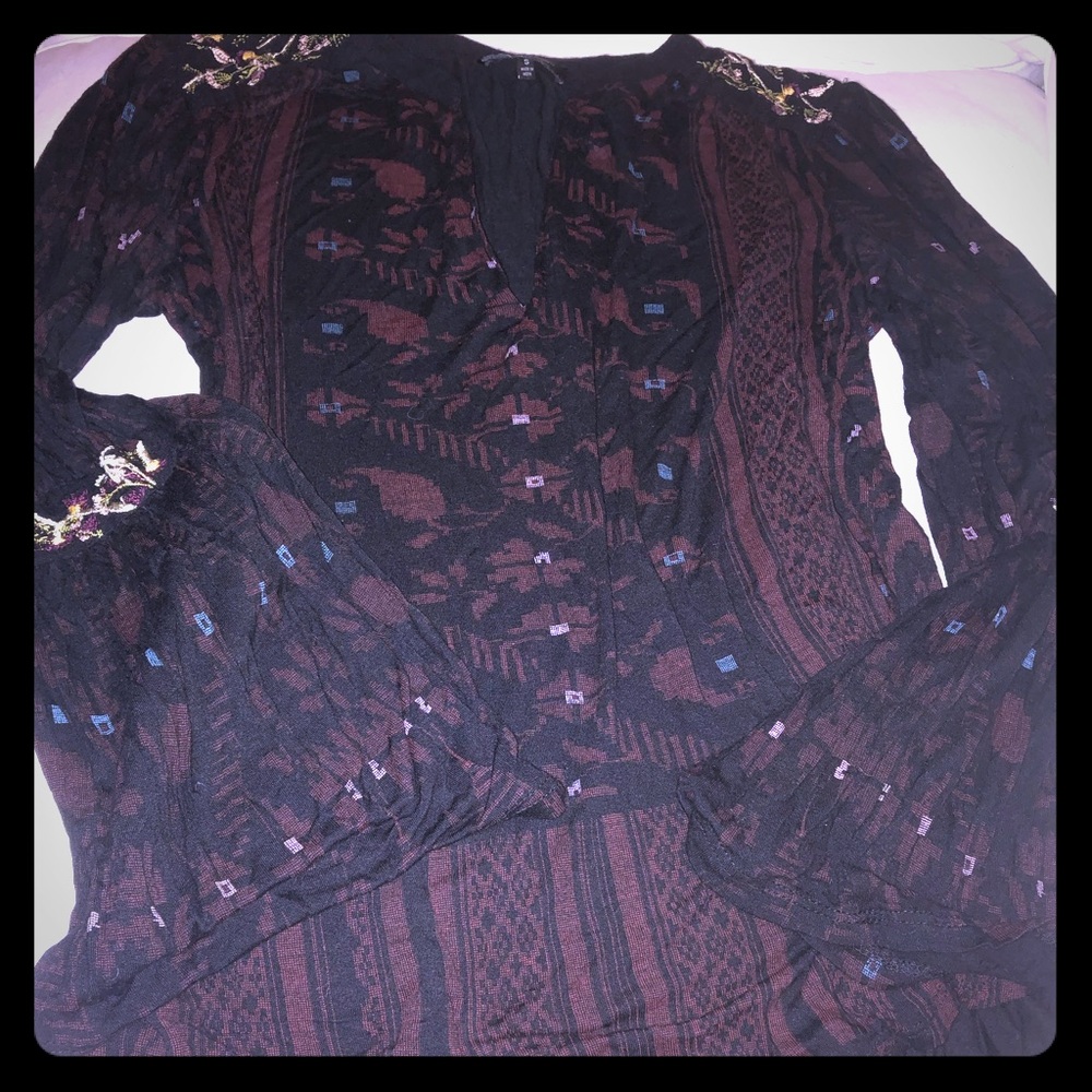 Lucky Brand Embroidered Shirt